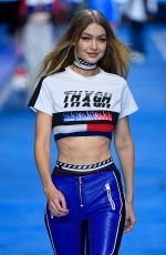 GIGI HADID at Tommy Hilfiger Spring/Summer 2018 Runway Show in Milan 02/25/2018