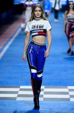 GIGI HADID at Tommy Hilfiger Spring/Summer 2018 Runway Show in Milan 02/25/2018