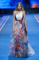 GIGI HADID at Tommy Hilfiger Spring/Summer 2018 Runway Show in Milan 02/25/2018