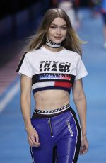 GIGI HADID at Tommy Hilfiger Spring/Summer 2018 Runway Show in Milan 02/25/2018