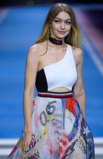 GIGI HADID at Tommy Hilfiger Spring/Summer 2018 Runway Show in Milan 02/25/2018