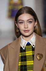 GIGI HADID at Versace Runway Show at Milan Fashion Week 02/23/2018