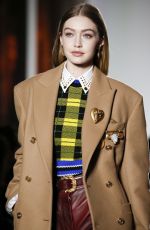 GIGI HADID at Versace Runway Show at Milan Fashion Week 02/23/2018
