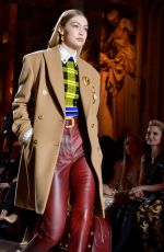 GIGI HADID at Versace Runway Show at Milan Fashion Week 02/23/2018