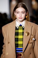GIGI HADID at Versace Runway Show at Milan Fashion Week 02/23/2018