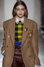 GIGI HADID at Versace Runway Show at Milan Fashion Week 02/23/2018