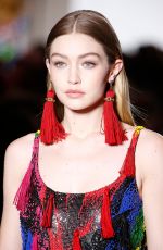 GIGI HADID at Versace Runway Show at Milan Fashion Week 02/23/2018