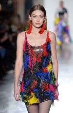 GIGI HADID at Versace Runway Show at Milan Fashion Week 02/23/2018