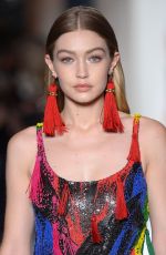GIGI HADID at Versace Runway Show at Milan Fashion Week 02/23/2018