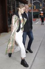 GIGI HADID Heading at Anna Sui Runway Show at NYFW in New York 02/12/2018