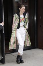 GIGI HADID Heading at Anna Sui Runway Show at NYFW in New York 02/12/2018