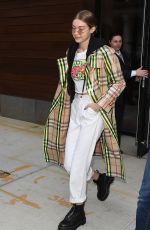GIGI HADID Heading at Anna Sui Runway Show at NYFW in New York 02/12/2018