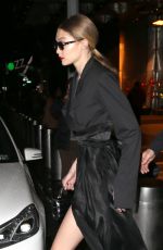 GIGI HADID Leaves Brandon Maxwell Fashion Show at NYFW in New York 02/11/2018