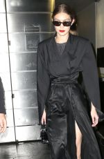 GIGI HADID Leaves Brandon Maxwell Fashion Show at NYFW in New York 02/11/2018