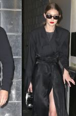 GIGI HADID Leaves Brandon Maxwell Fashion Show at NYFW in New York 02/11/2018