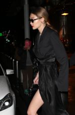 GIGI HADID Leaves Brandon Maxwell Fashion Show at NYFW in New York 02/11/2018