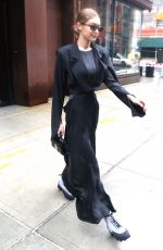 GIGI HADID Leaves Her Apartment in New York 02/11/2018