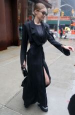 GIGI HADID Leaves Her Apartment in New York 02/11/2018