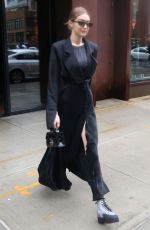 GIGI HADID Leaves Her Apartment in New York 02/11/2018