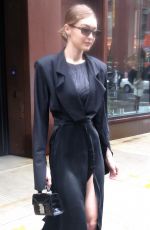 GIGI HADID Leaves Her Apartment in New York 02/11/2018
