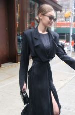 GIGI HADID Leaves Her Apartment in New York 02/11/2018