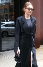 GIGI HADID Leaves Her Apartment in New York 02/11/2018