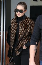 GIGI HADID Leaves Her Apartment in New York 02/20/2018