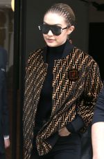 GIGI HADID Leaves Her Apartment in New York 02/20/2018