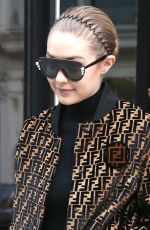 GIGI HADID Leaves Her Apartment in New York 02/20/2018