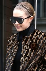 GIGI HADID Leaves Her Apartment in New York 02/20/2018