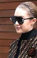 GIGI HADID Leaves Her Apartment in New York 02/20/2018