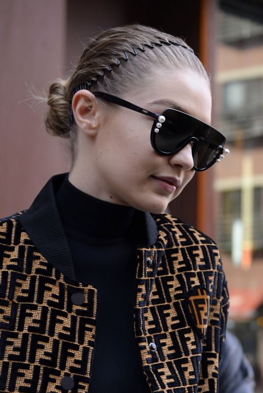 GIGI HADID Leaves Her Apartment in New York 02/20/2018