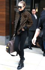 GIGI HADID Leaves Her Apartment in New York 02/20/2018