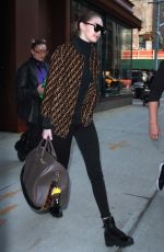 GIGI HADID Leaves Her Apartment in New York 02/20/2018