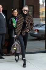 GIGI HADID Leaves Her Apartment in New York 02/20/2018