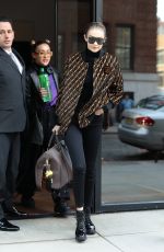 GIGI HADID Leaves Her Apartment in New York 02/20/2018