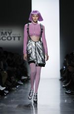 GIGI HADID on the Runway of Jeremy Scott Fashion Show in New York 02/08/2018