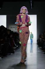 GIGI HADID on the Runway of Jeremy Scott Fashion Show in New York 02/08/2018