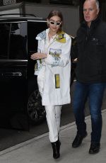 GIGI HADID Out at Fashion Week in New York 02/09/2018