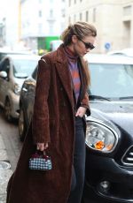 GIGI HADID Out for a Coffee in Milan 02/22/2018