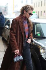 GIGI HADID Out for a Coffee in Milan 02/22/2018