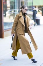 GIGI HADID Out in New York 02/03/2018