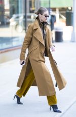 GIGI HADID Out in New York 02/03/2018