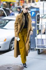 GIGI HADID Out in New York 02/03/2018