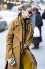 GIGI HADID Out in New York 02/03/2018