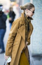 GIGI HADID Out in New York 02/03/2018