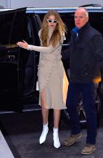 GIGI HADID Out in New York 02/07/2018