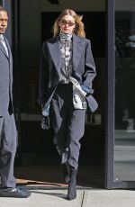 GIGI HADID Out to Fashion Week in New York 02/08/2018