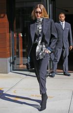 GIGI HADID Out to Fashion Week in New York 02/08/2018