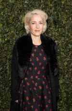 GILLIAN ANDERSON at Charles Finch & Chanel Pre-bafta Party in London 02/17/2018